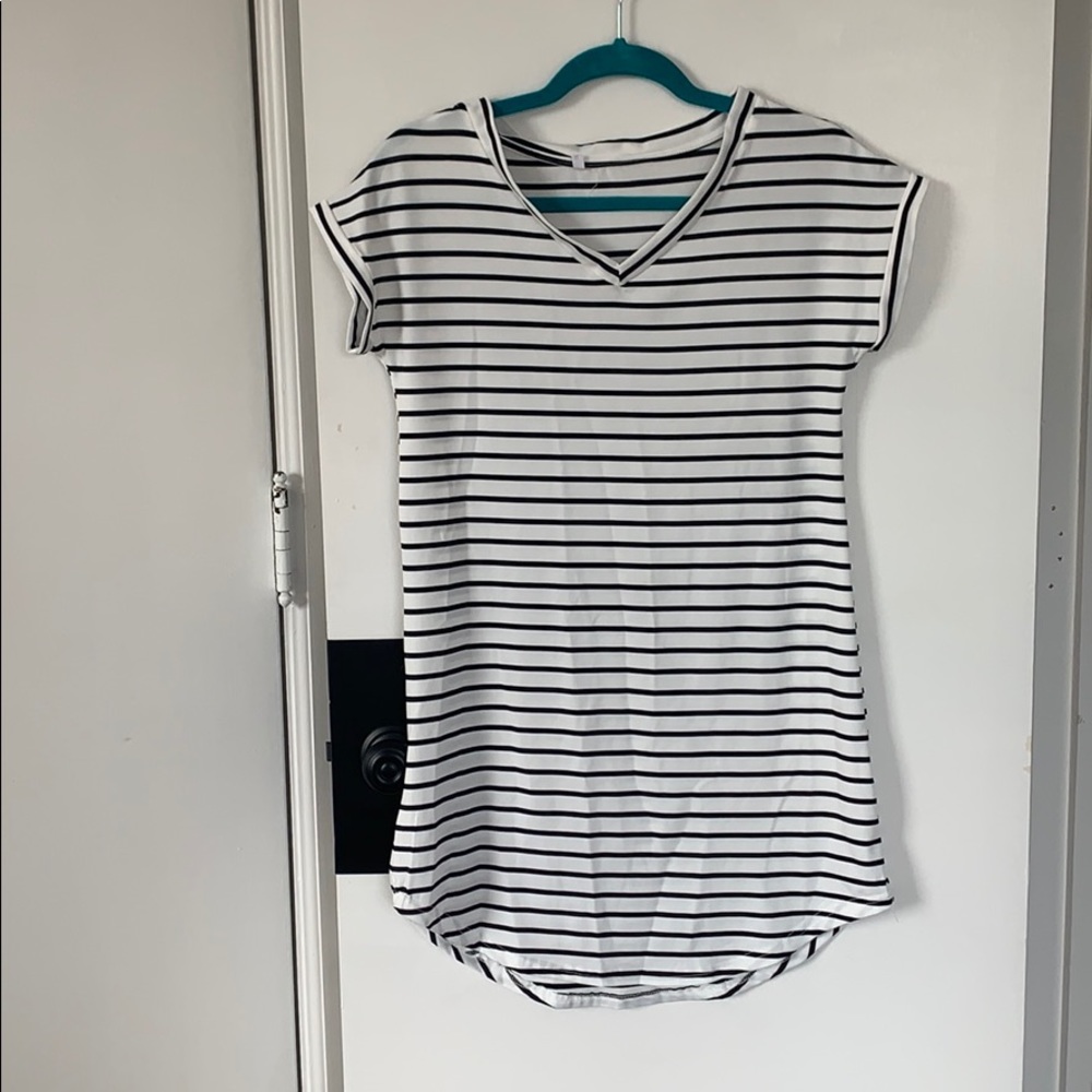 Striped tshirt dress